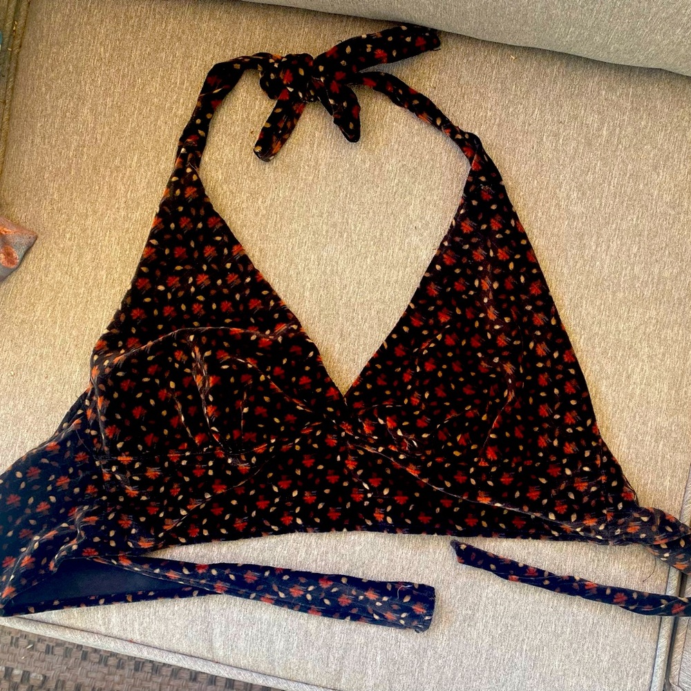 Vintage 1990’s Velvet Halter Top